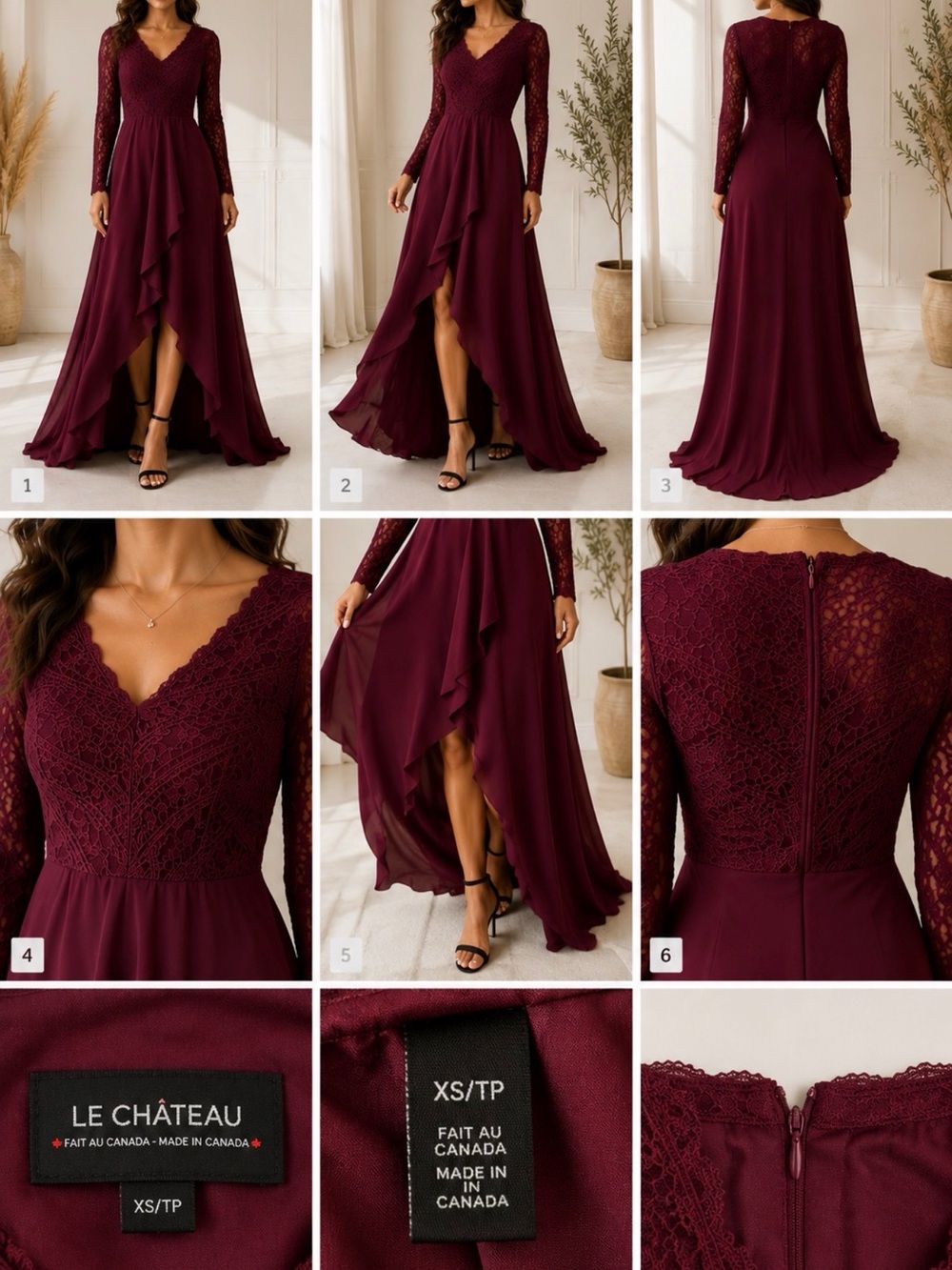 Elegant Gold Beaded Evening Gown Long Sleeve Formal Dress
